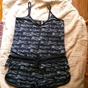 Adorable summer Harley Davidson PJ set